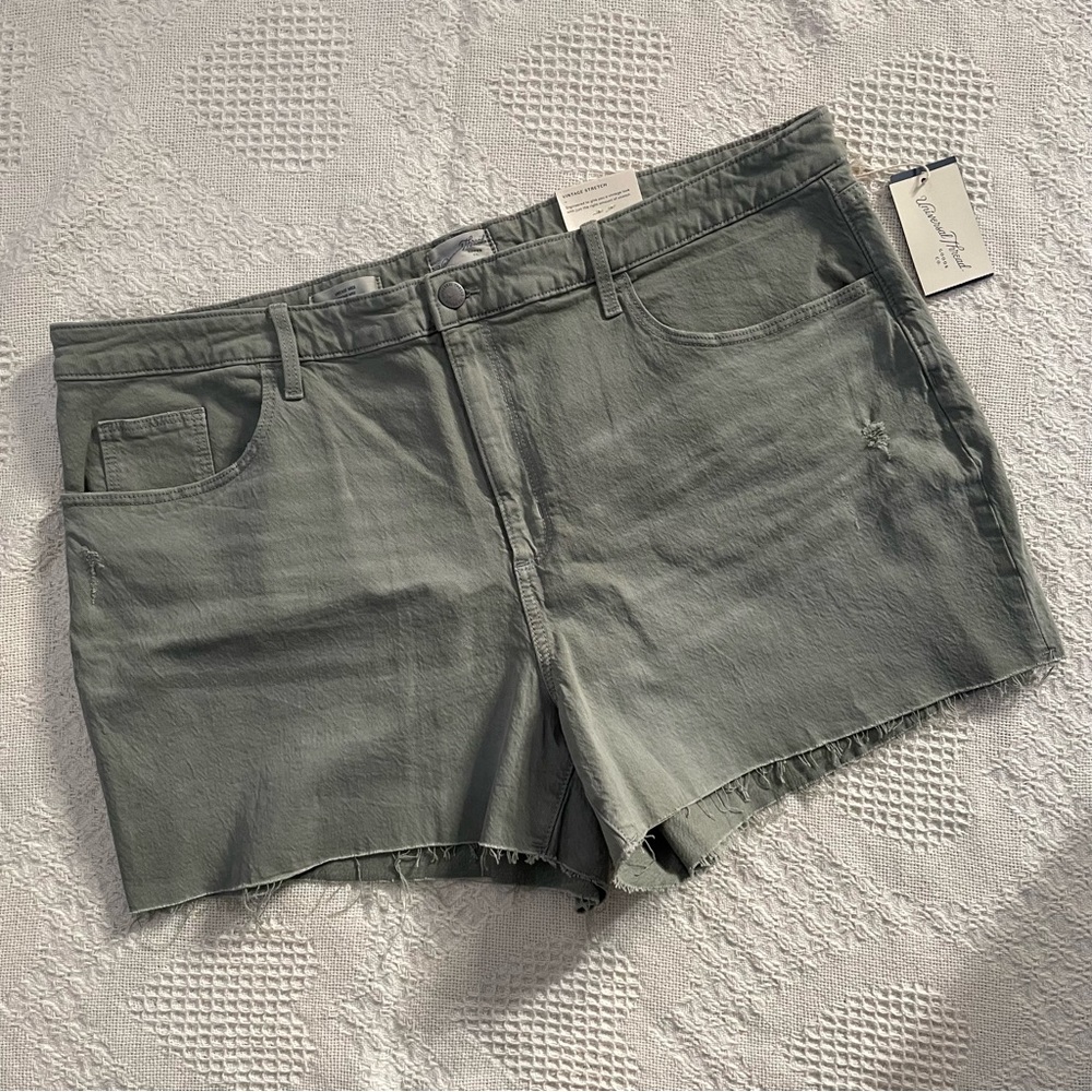 NEW Plus Size Denim Midi Shorts